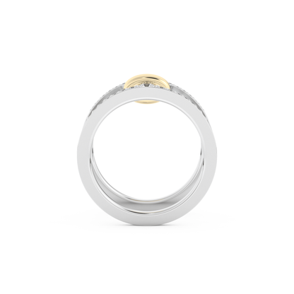 0.361 TCW Round Lab Grown Diamond Men's Wedding Band