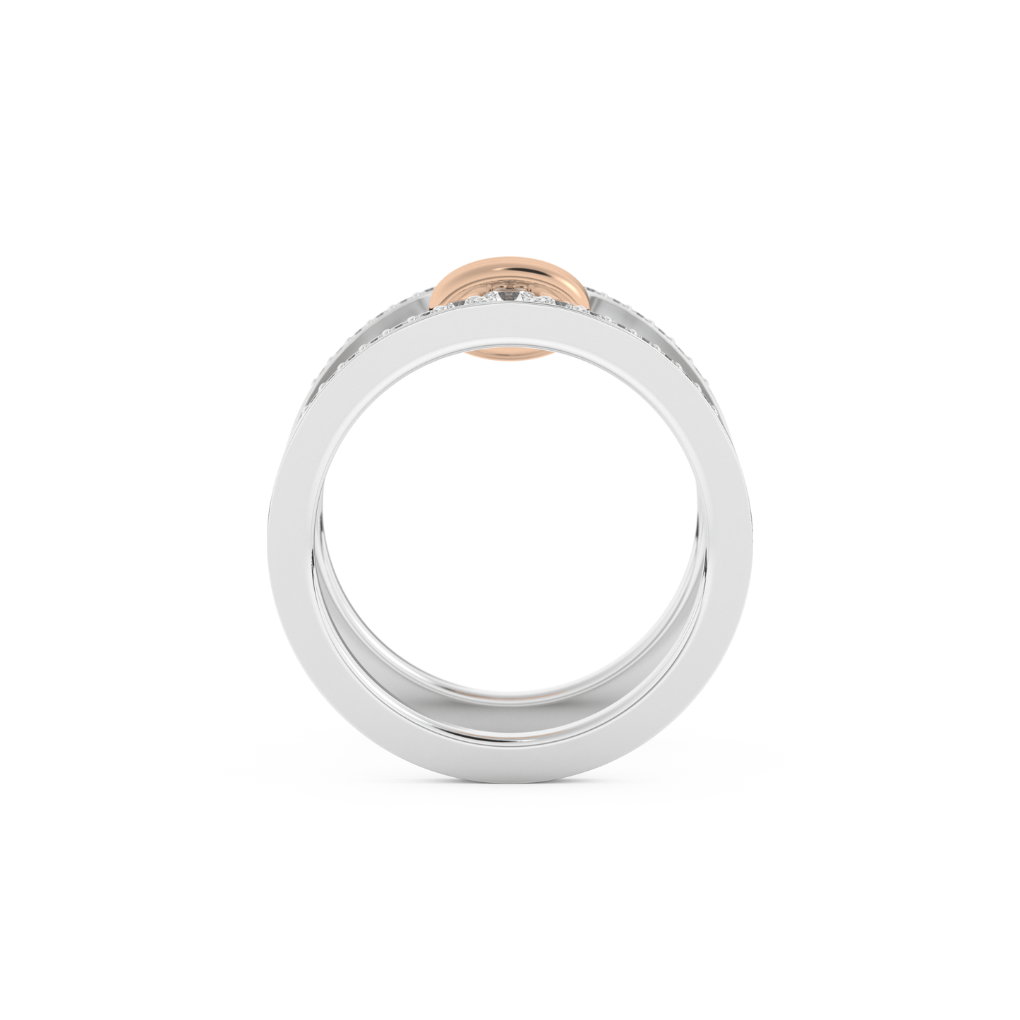 0.361 TCW Round Lab Grown Diamond Men's Wedding Band