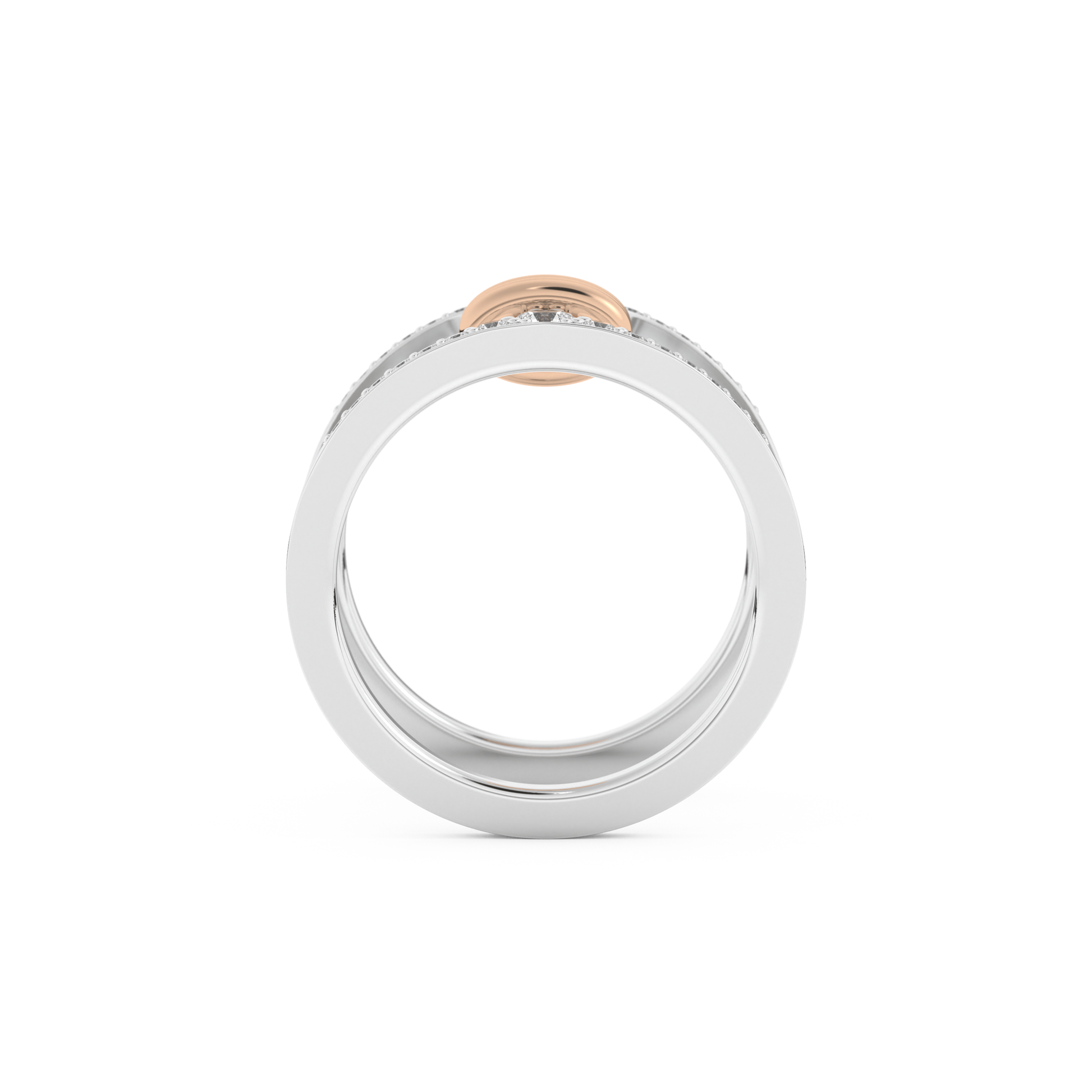 0.361 TCW Round Lab Grown Diamond Men's Wedding Band