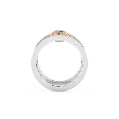 0.361 TCW Round Lab Grown Diamond Men's Wedding Band