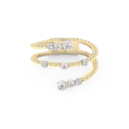 0.35 TCW Round Lab Grown Diamond Wedding Band