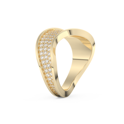 0.75 TCW Round Lab Grown Diamond Wedding Band