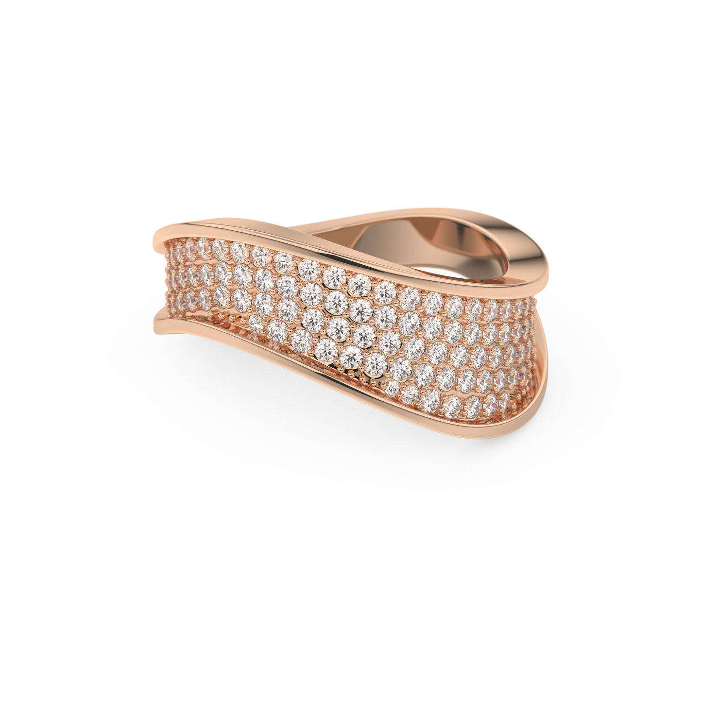 0.75 TCW Round Lab Grown Diamond Wedding Band