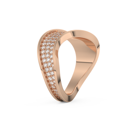 0.75 TCW Round Lab Grown Diamond Wedding Band