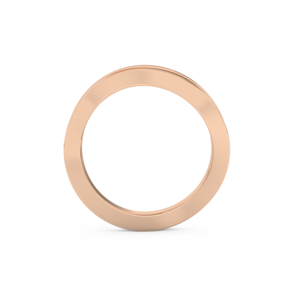 0.75 TCW Round Lab Grown Diamond Wedding Band
