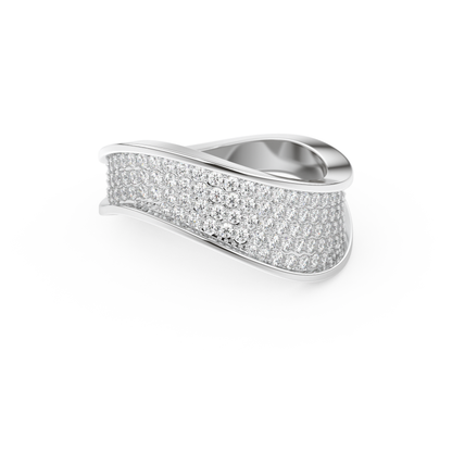 0.75 TCW Round Lab Grown Diamond Wedding Band