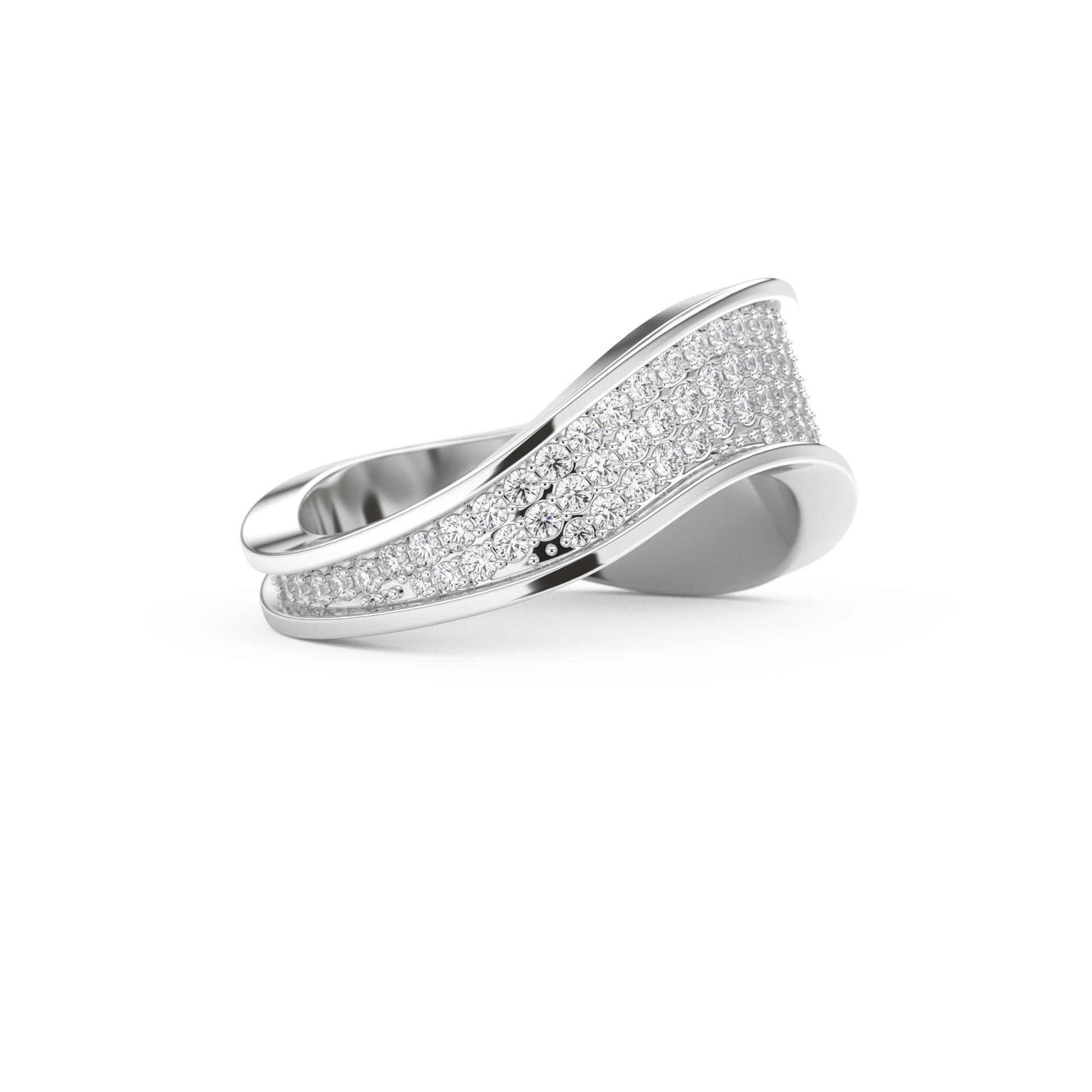 0.75 TCW Round Lab Grown Diamond Wedding Band
