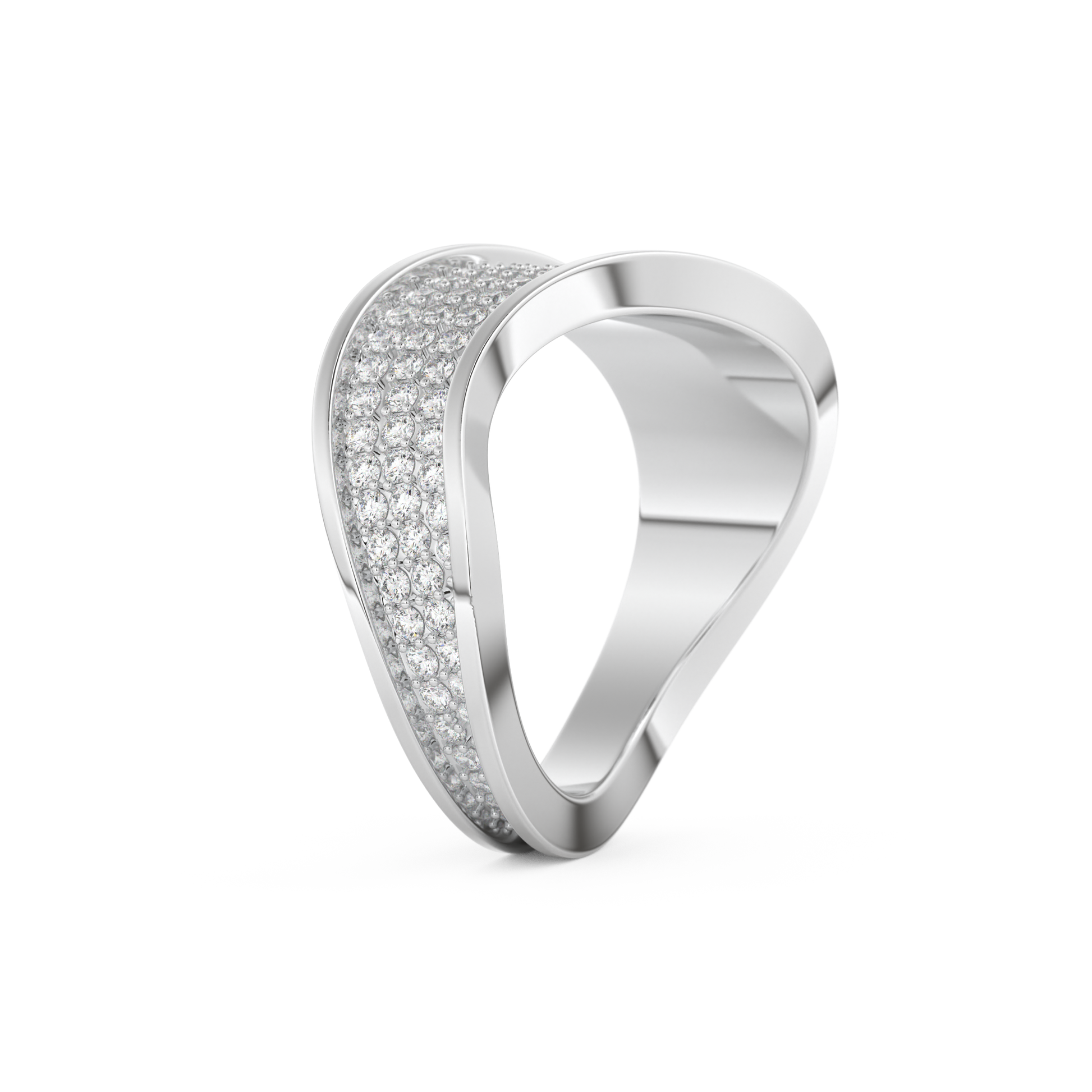 0.75 TCW Round Lab Grown Diamond Wedding Band