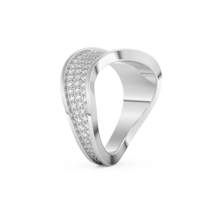 0.75 TCW Round Lab Grown Diamond Wedding Band