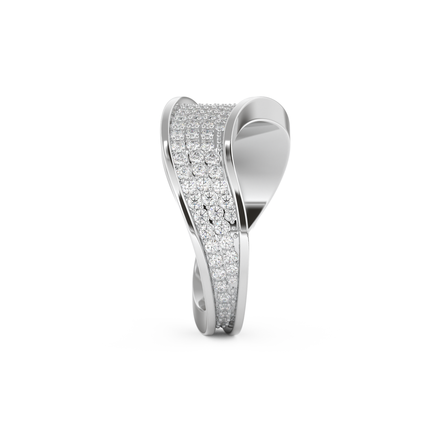 0.75 TCW Round Lab Grown Diamond Wedding Band