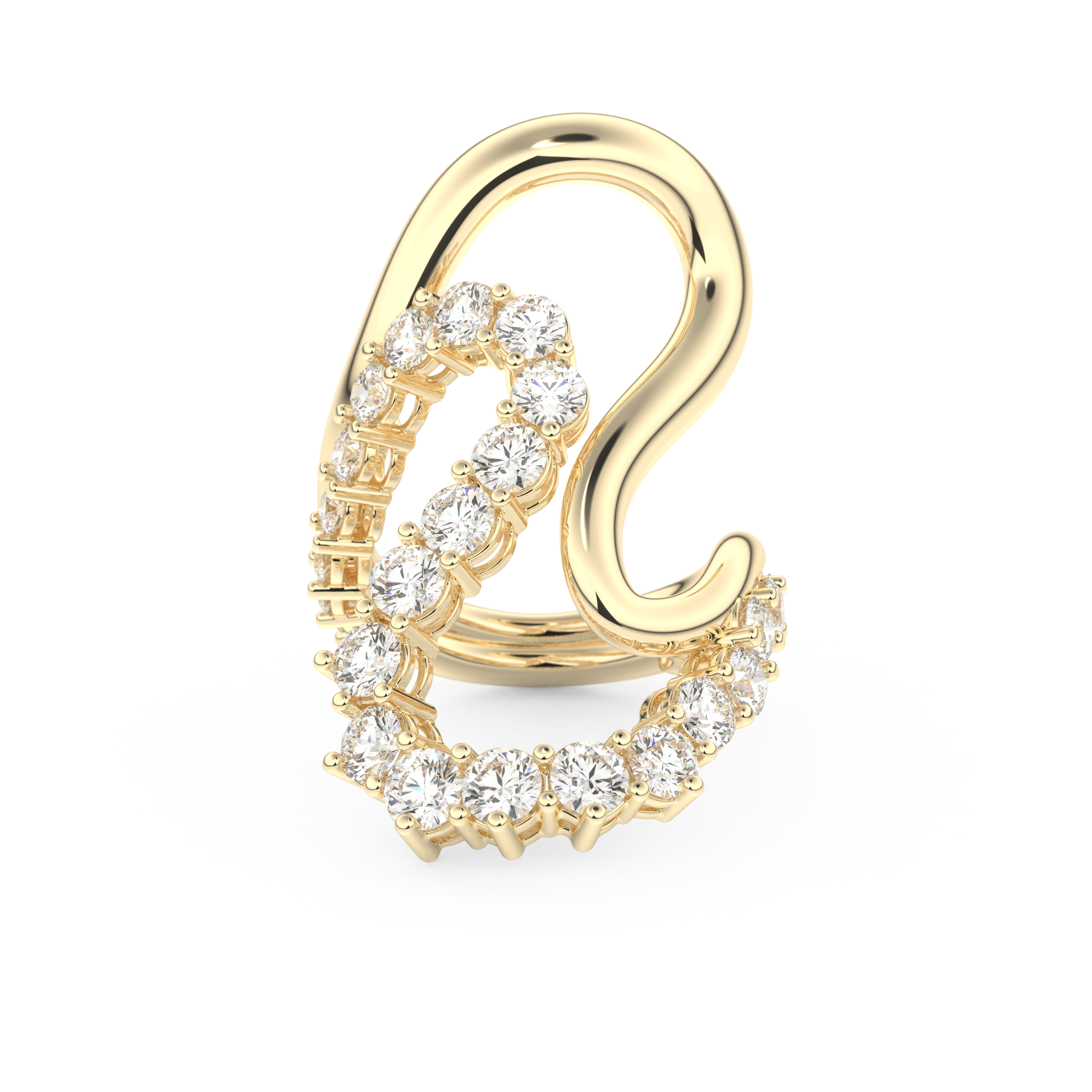 3.08 TCW Round Lab Grown Diamond Wedding Band