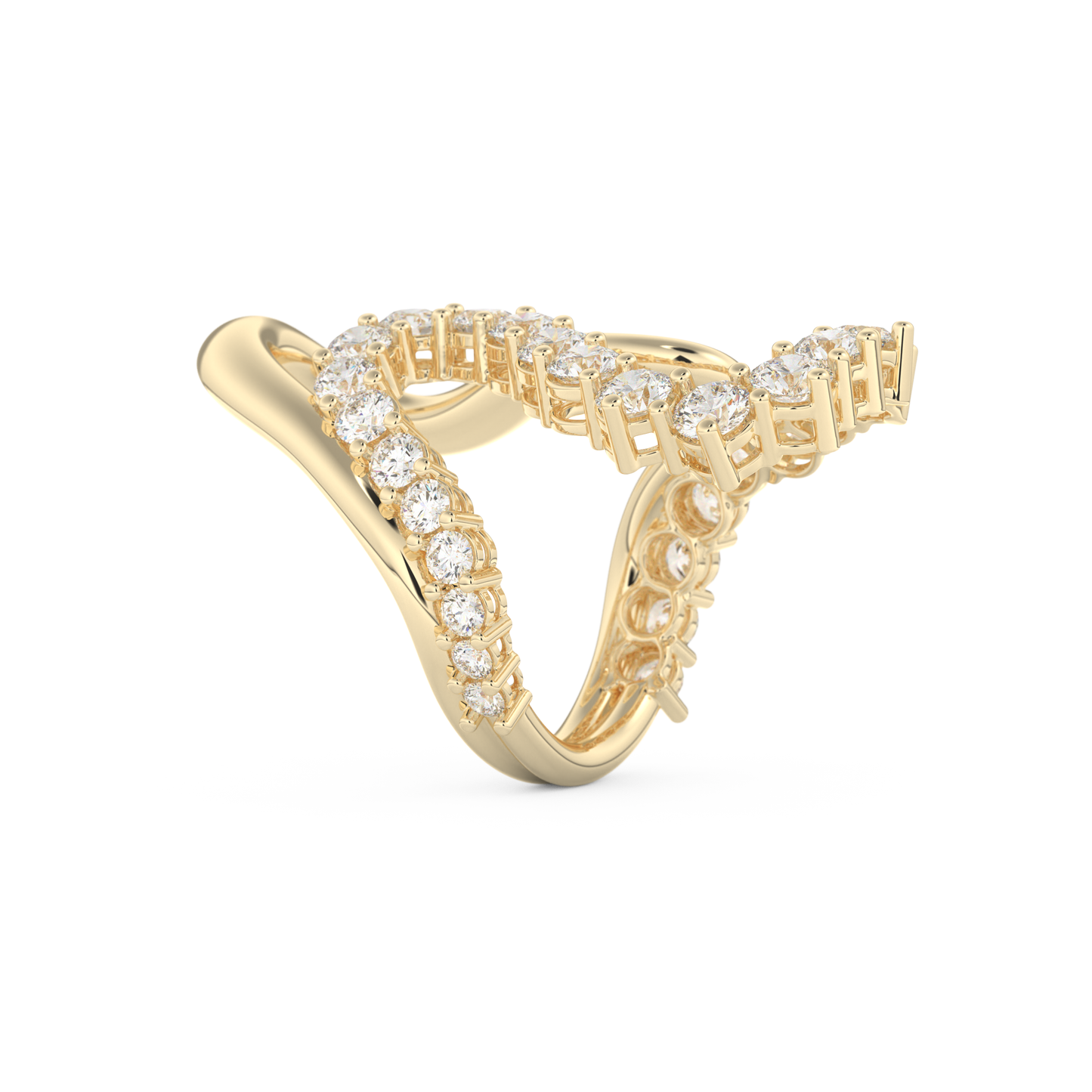 3.08 TCW Round Lab Grown Diamond Wedding Band