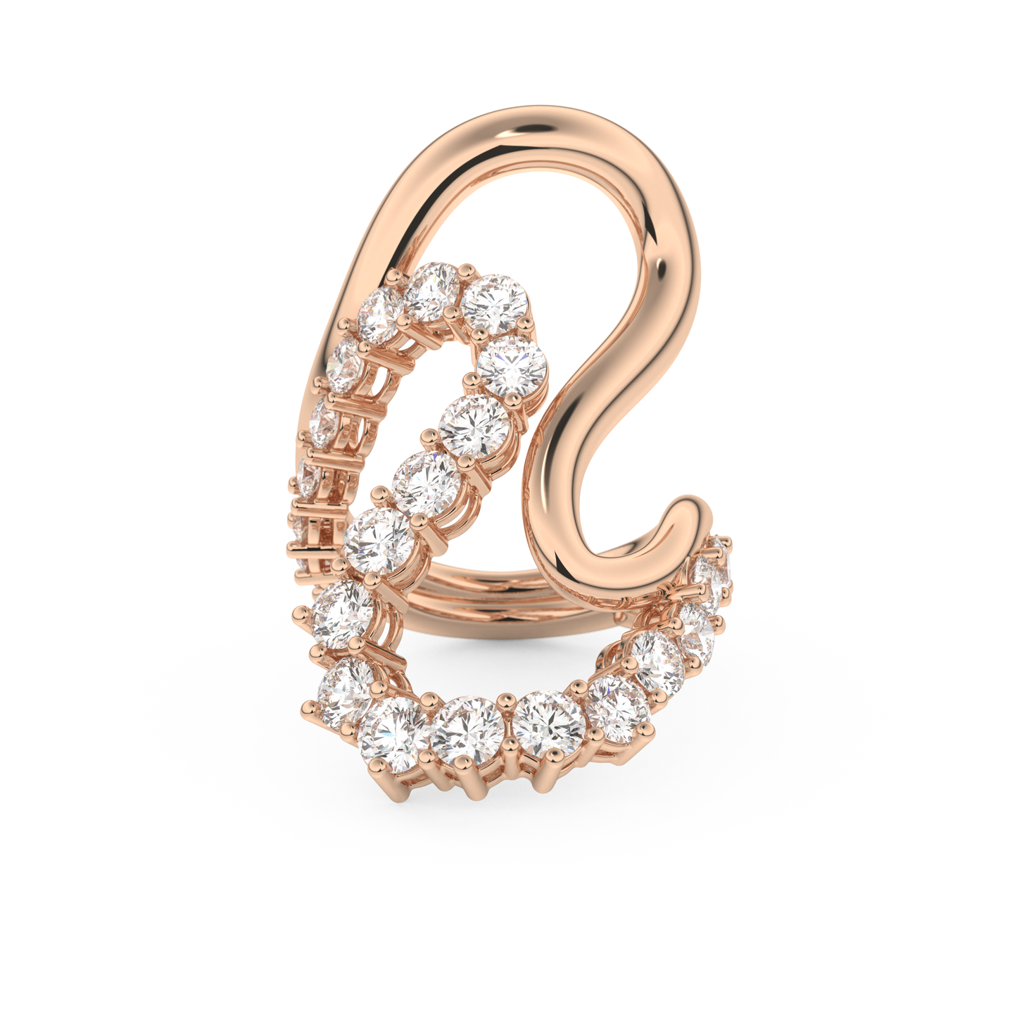 3.08 TCW Round Lab Grown Diamond Wedding Band