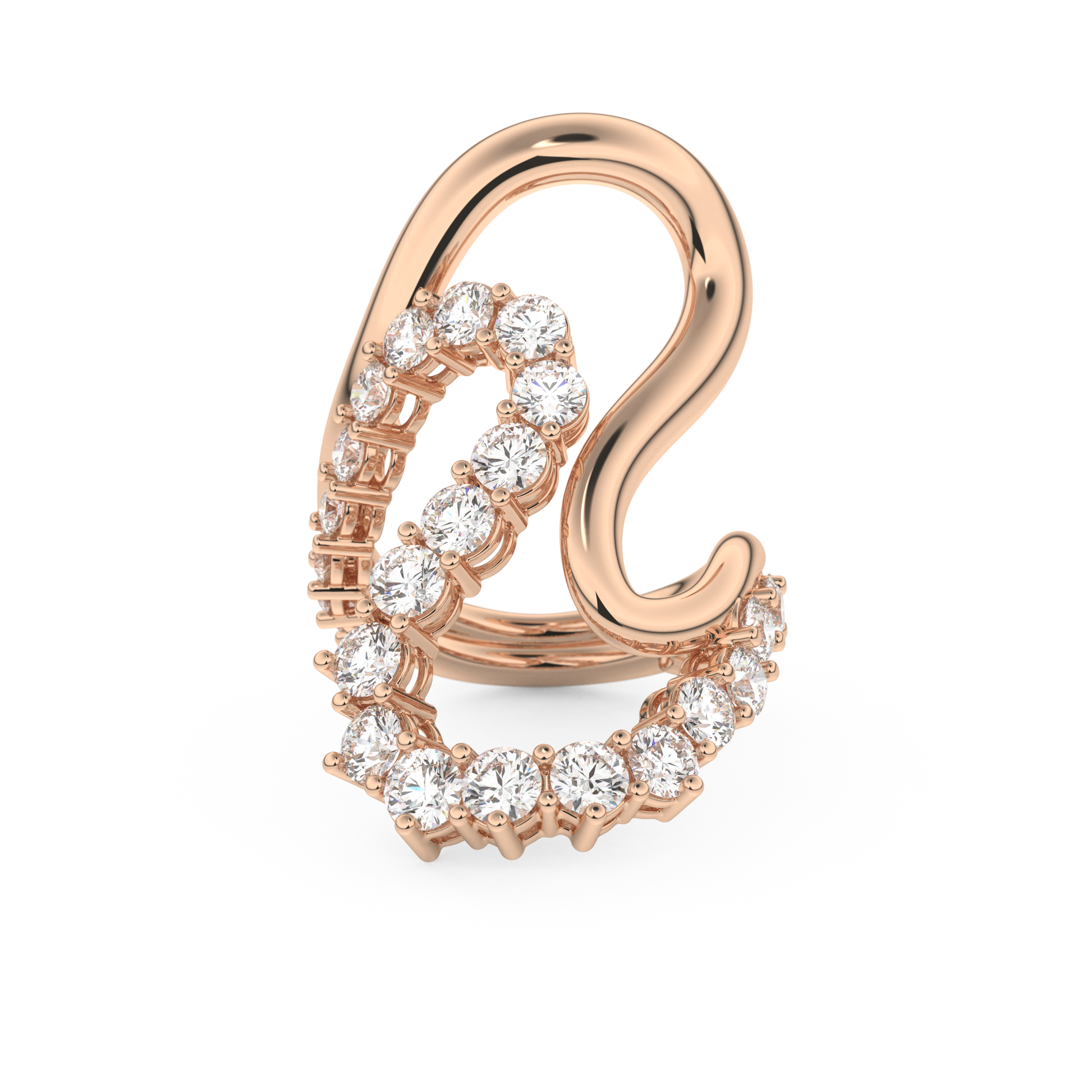 3.08 TCW Round Lab Grown Diamond Wedding Band