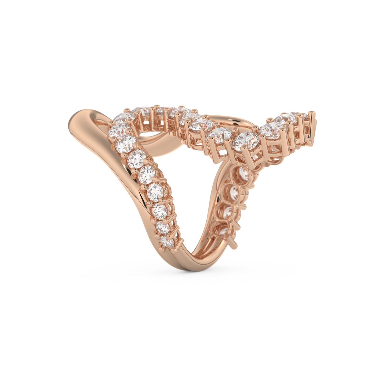 3.08 TCW Round Lab Grown Diamond Wedding Band