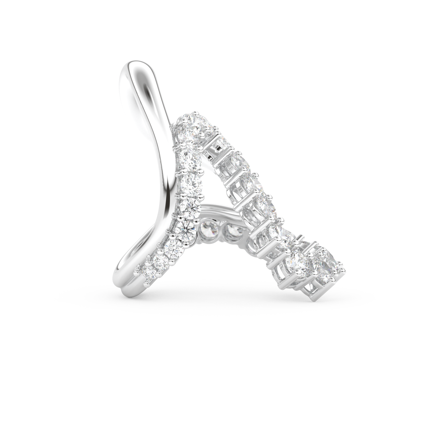 3.08 TCW Round Lab Grown Diamond Wedding Band