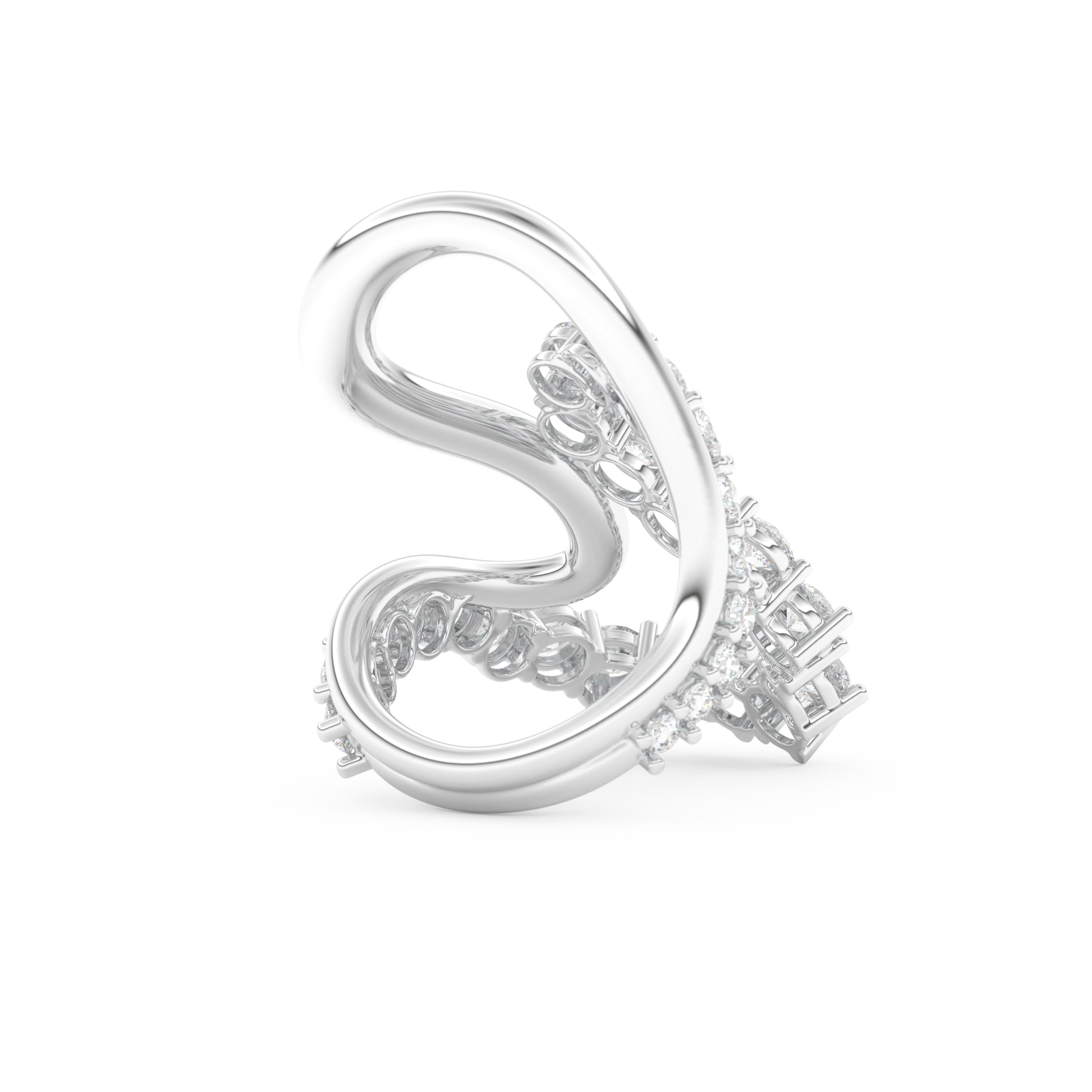 3.08 TCW Round Lab Grown Diamond Wedding Band