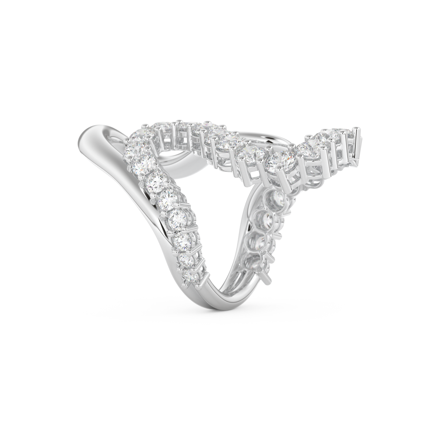 3.08 TCW Round Lab Grown Diamond Wedding Band