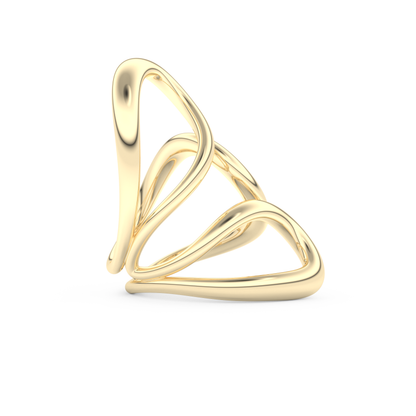 Unique Curved Wedding Band