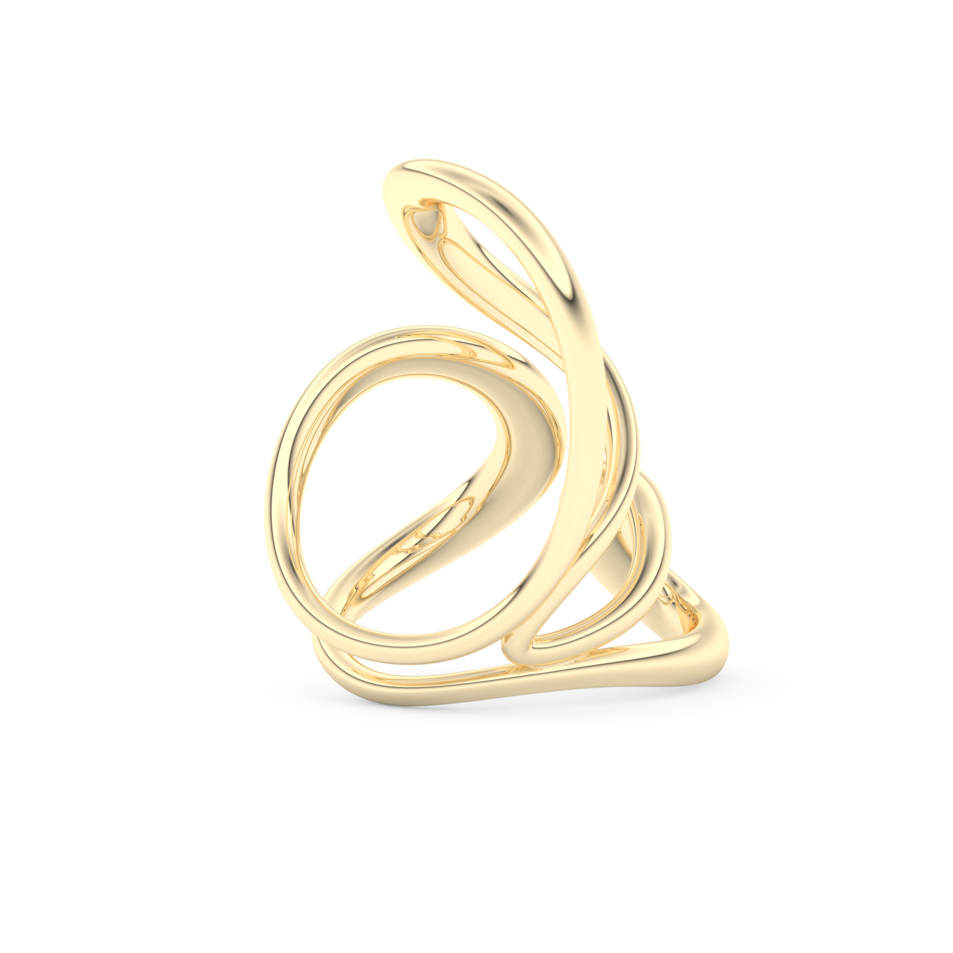 Unique Curved Wedding Band
