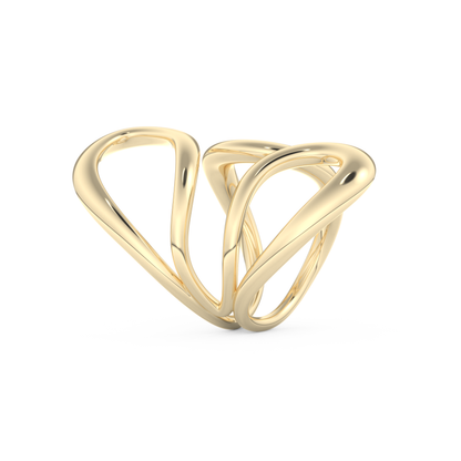 Unique Curved Wedding Band
