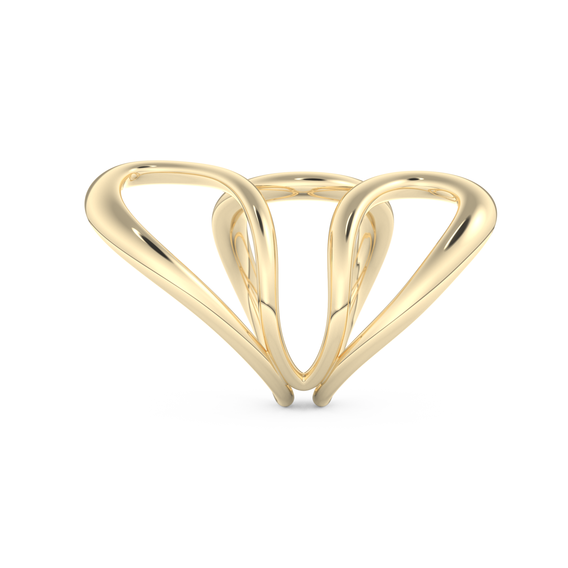 Unique Curved Wedding Band