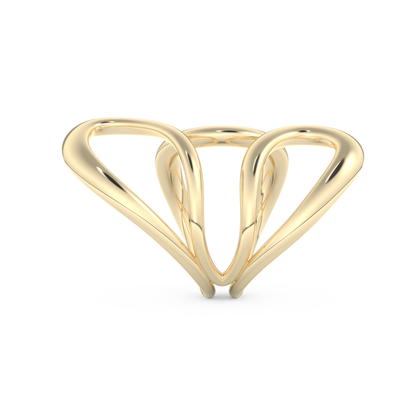 Unique Curved Wedding Band