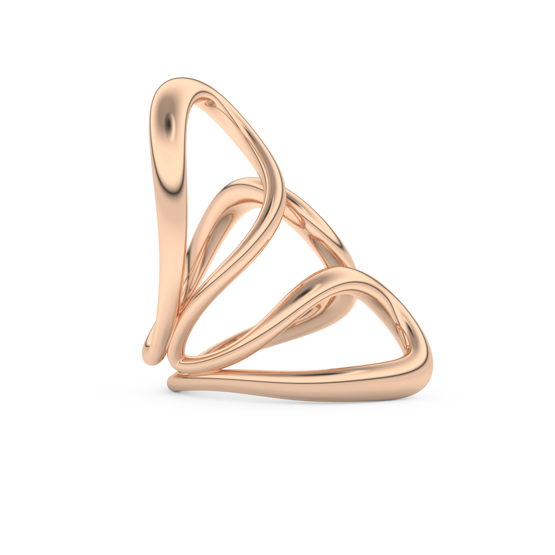 Unique Curved Wedding Band