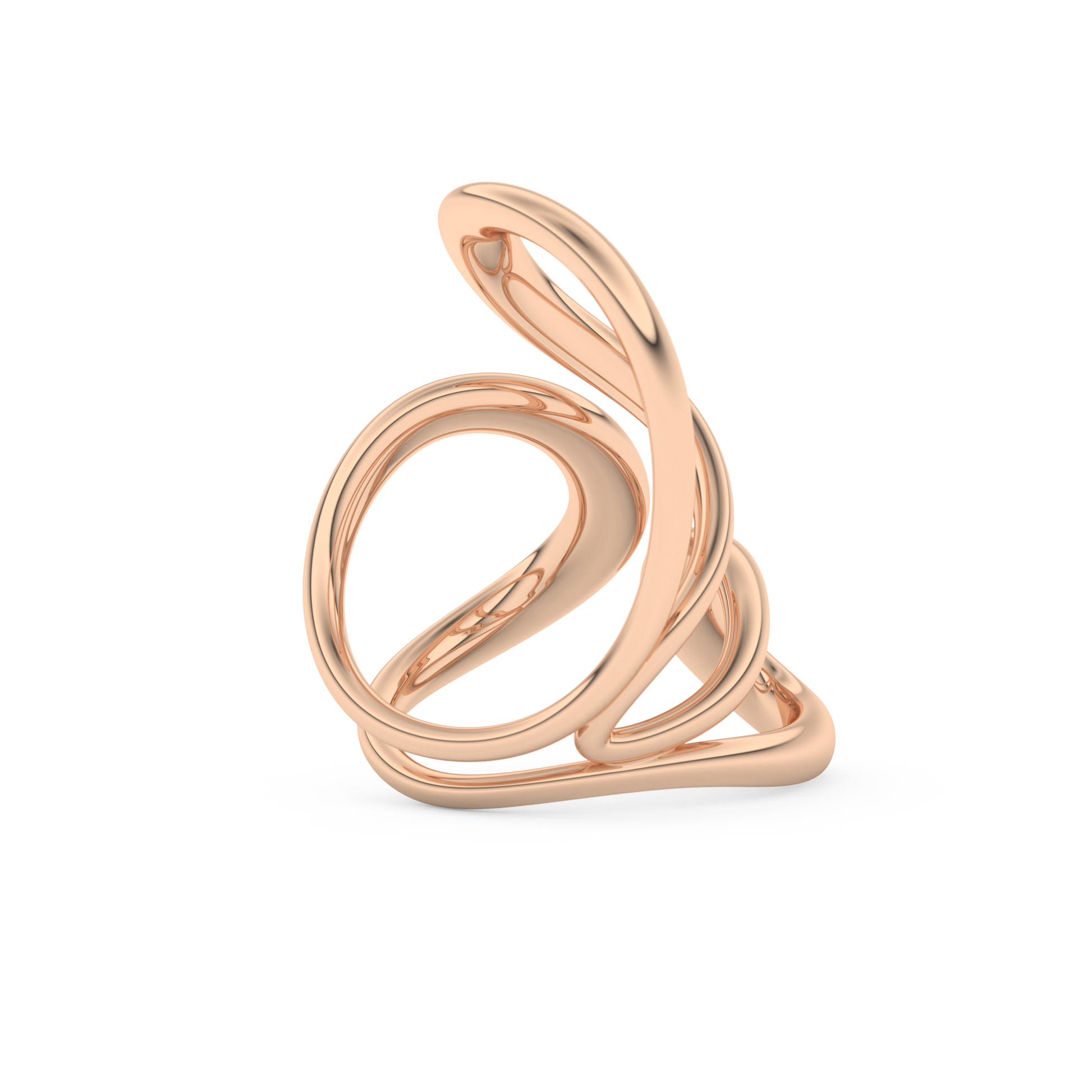 Unique Curved Wedding Band