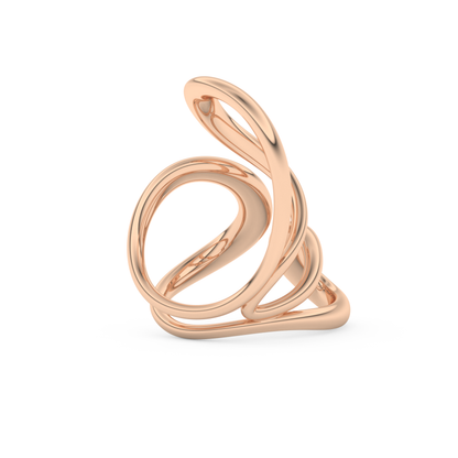 Unique Curved Wedding Band