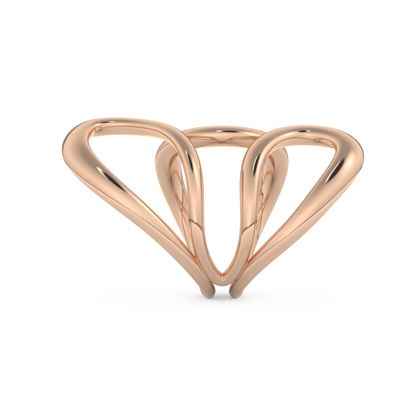 Unique Curved Wedding Band