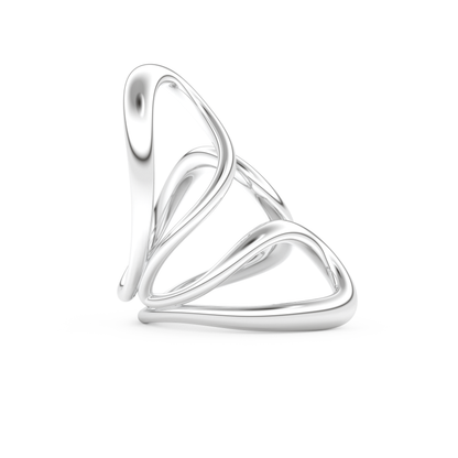 Unique Curved Wedding Band