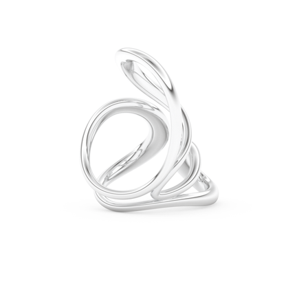 Unique Curved Wedding Band