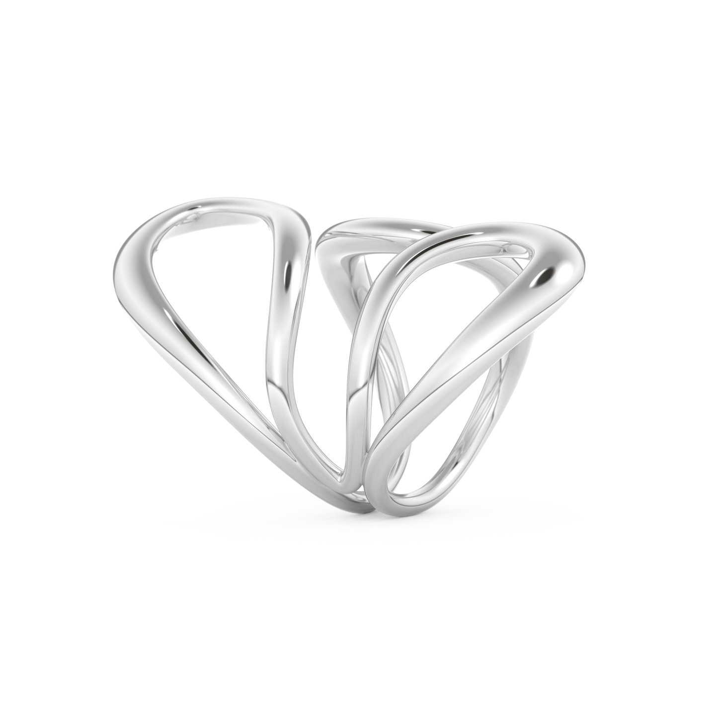 Unique Curved Wedding Band