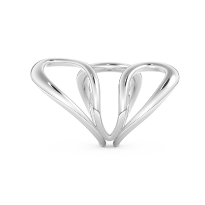 Unique Curved Wedding Band