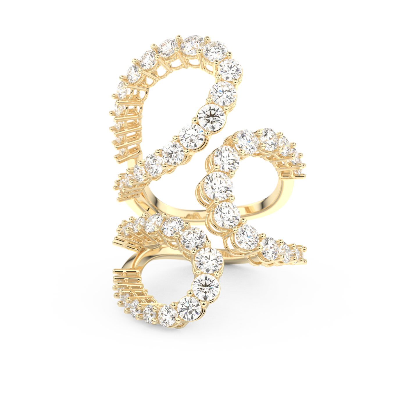 3.501 TCW Round Lab Grown Diamond Wedding Band