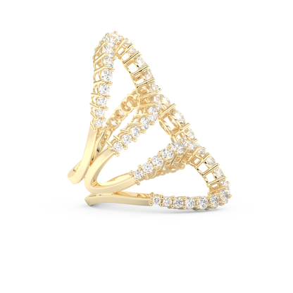 3.501 TCW Round Lab Grown Diamond Wedding Band