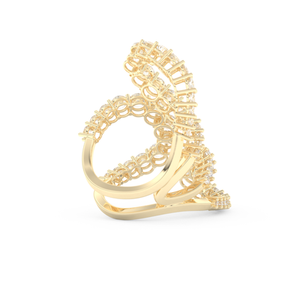 3.501 TCW Round Lab Grown Diamond Wedding Band