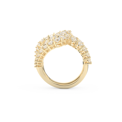3.501 TCW Round Lab Grown Diamond Wedding Band