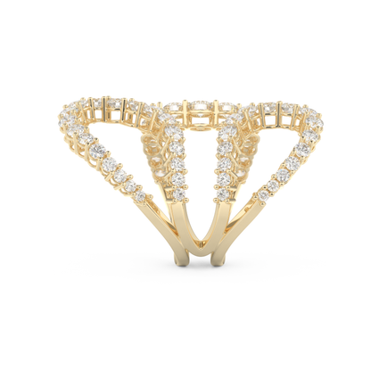 3.501 TCW Round Lab Grown Diamond Wedding Band