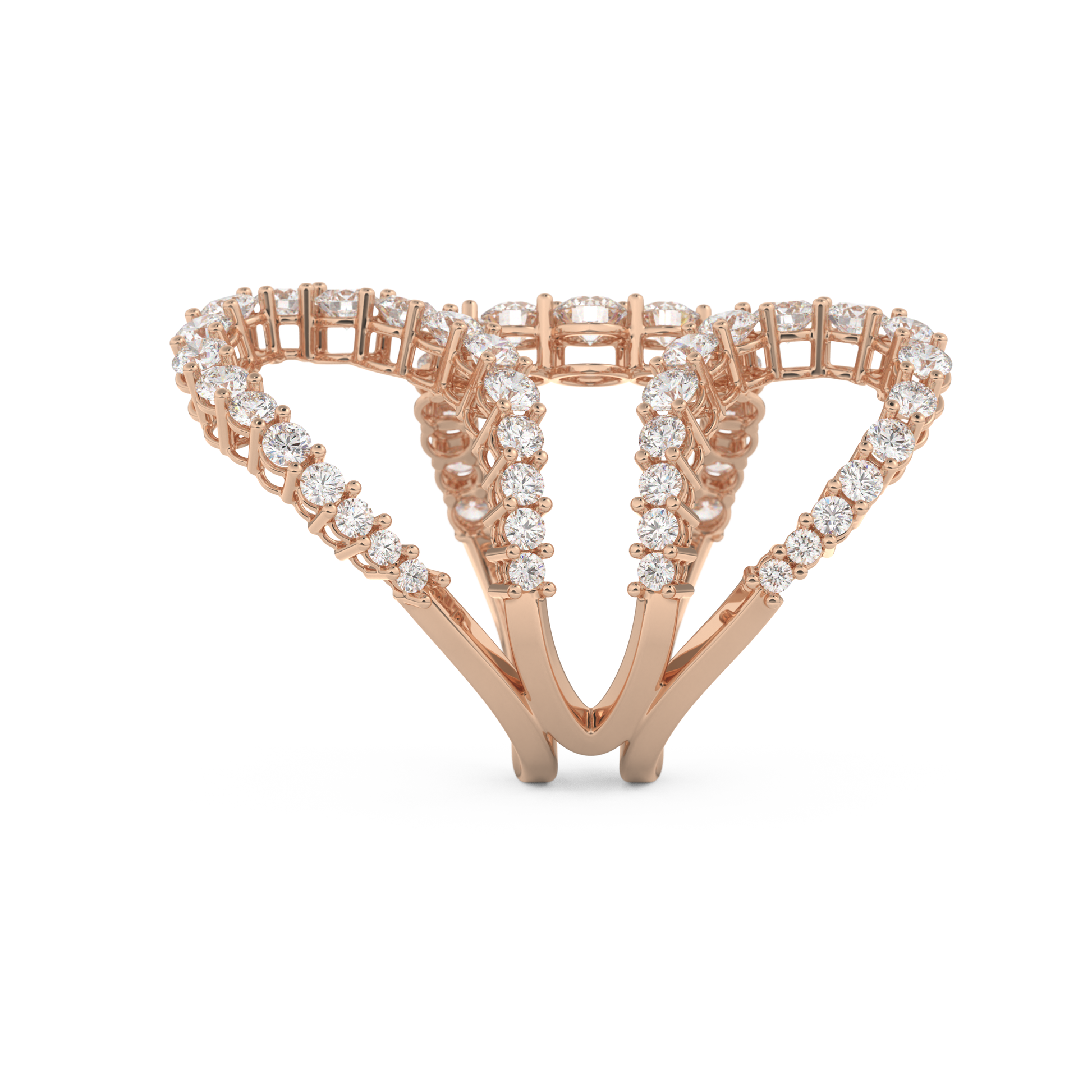 3.501 TCW Round Lab Grown Diamond Wedding Band