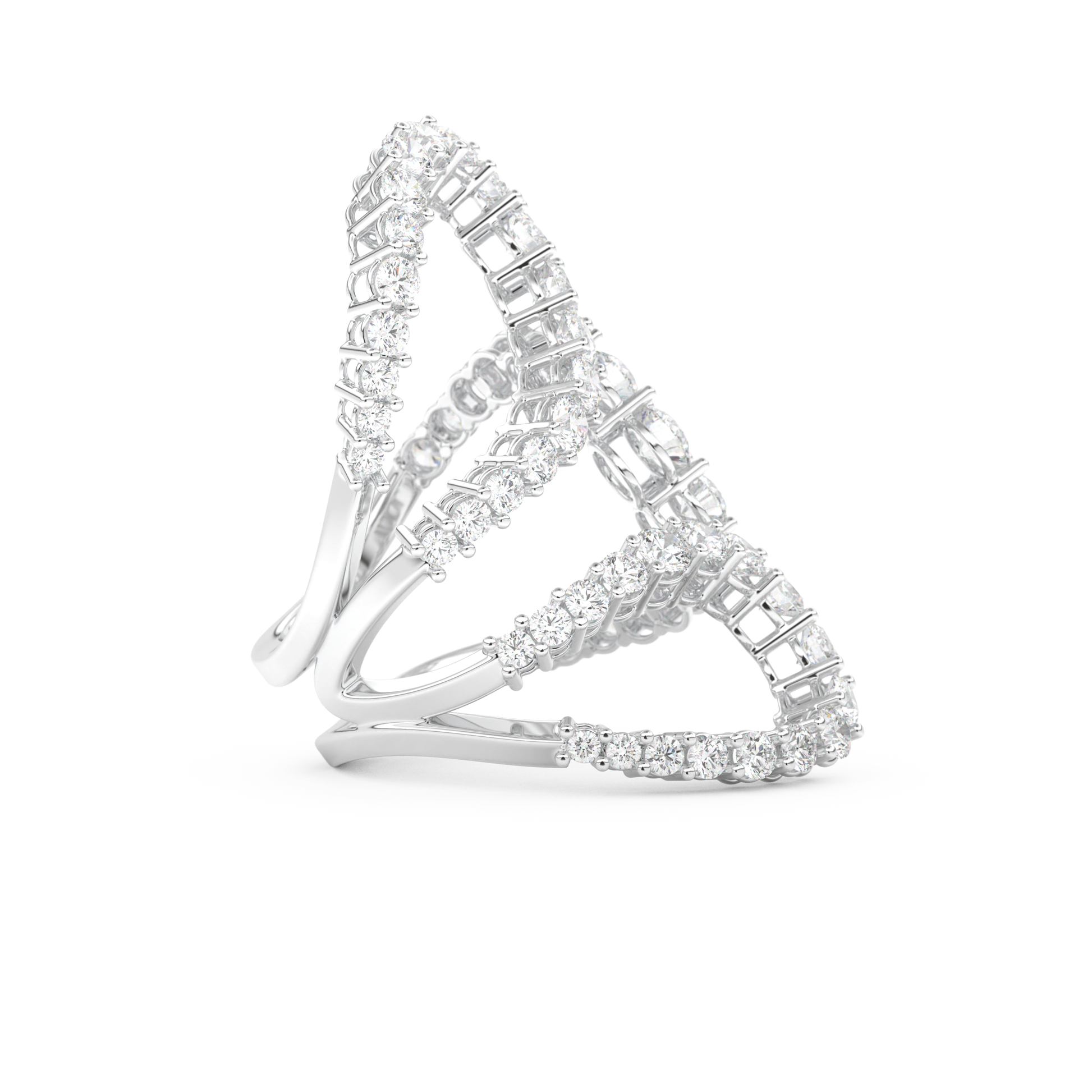 3.501 TCW Round Lab Grown Diamond Wedding Band