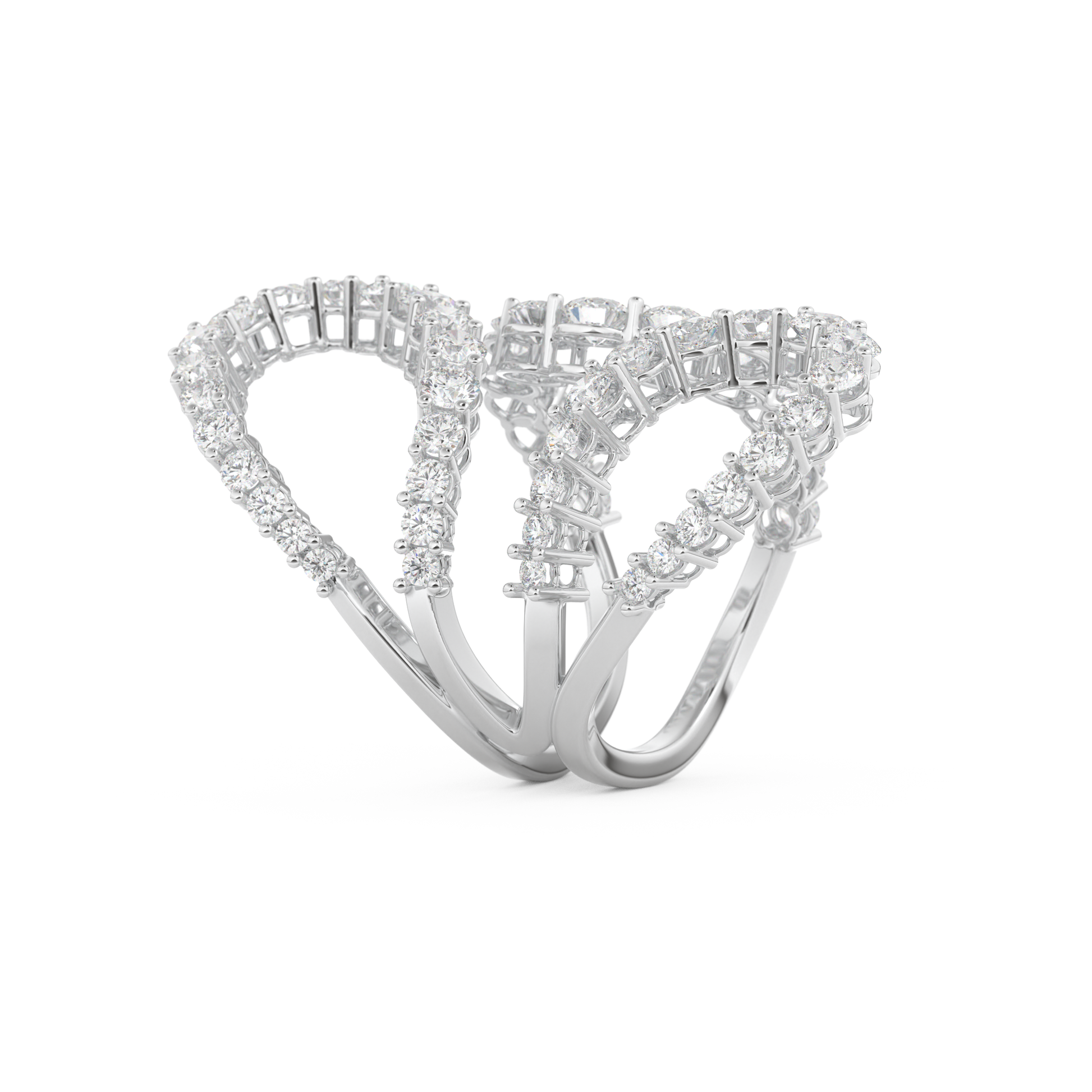 3.501 TCW Round Lab Grown Diamond Wedding Band