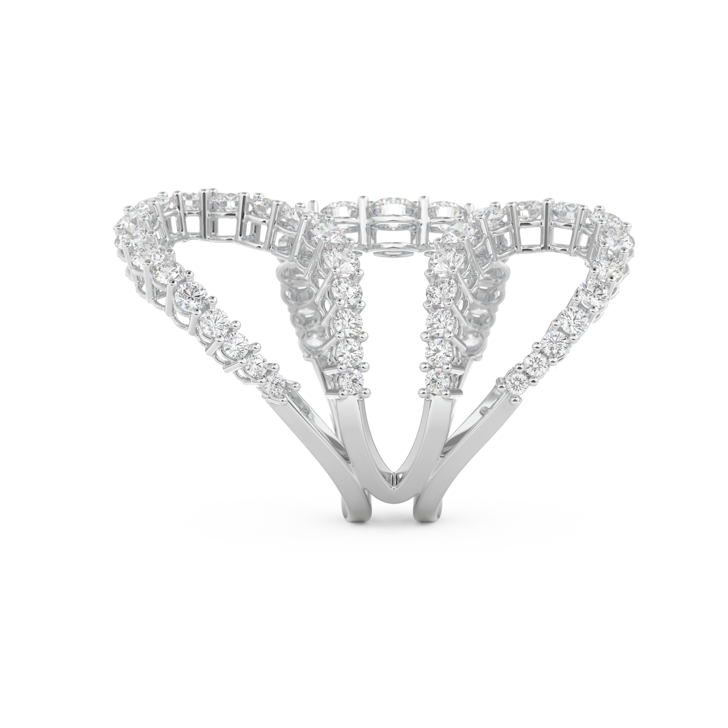 3.501 TCW Round Lab Grown Diamond Wedding Band