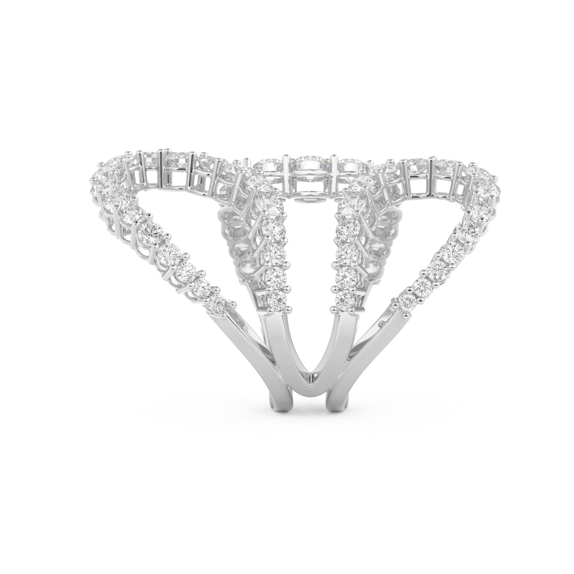 3.501 TCW Round Lab Grown Diamond Wedding Band