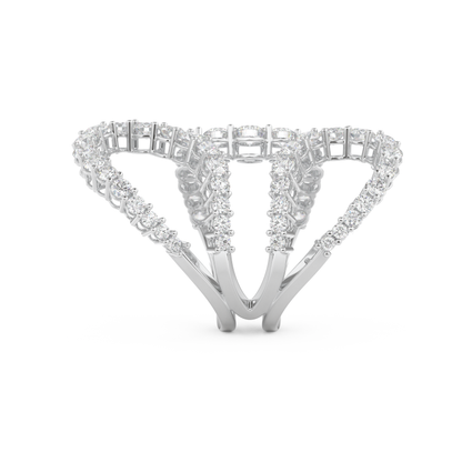 3.501 TCW Round Lab Grown Diamond Wedding Band