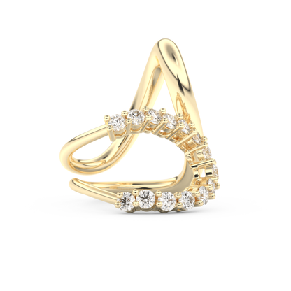 1.13 TCW Round Lab Grown Diamond Wedding Band
