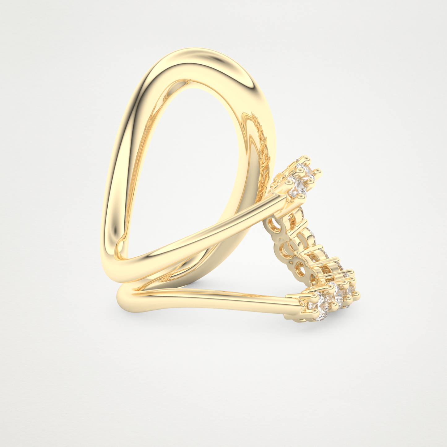 1.13 TCW Round Lab Grown Diamond Wedding Band