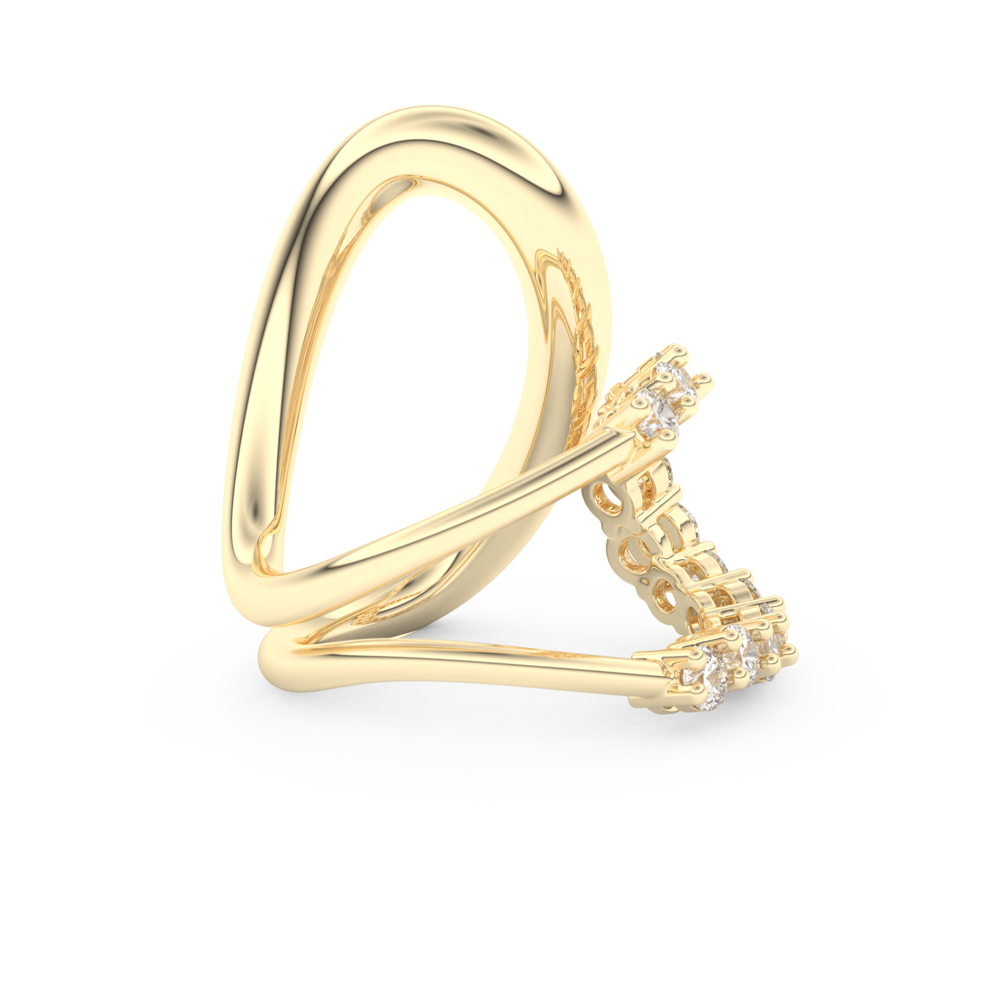 1.13 TCW Round Lab Grown Diamond Wedding Band