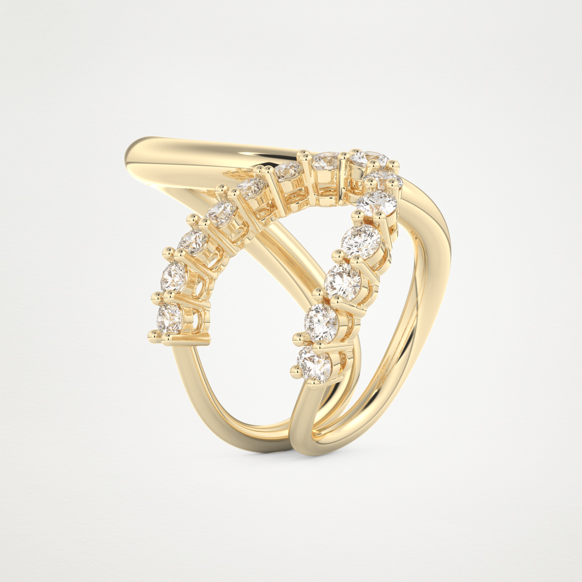 1.13 TCW Round Lab Grown Diamond Wedding Band